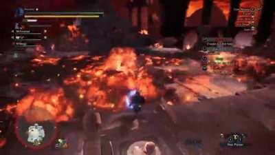 fatalis and hunter tanking each other's biggest attacks