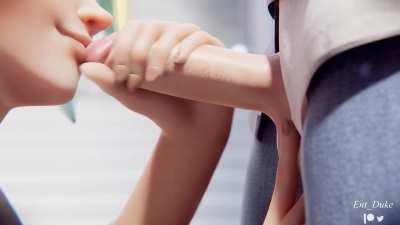 Kiriko's blowjob (ent_duke)