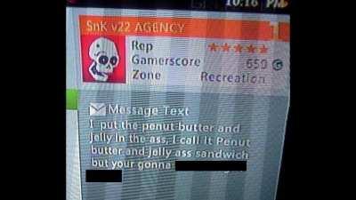 I put the Peanut Butter and Jelly in the ass. 