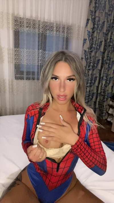 Ever wondered what spydergirl is wearing underneath