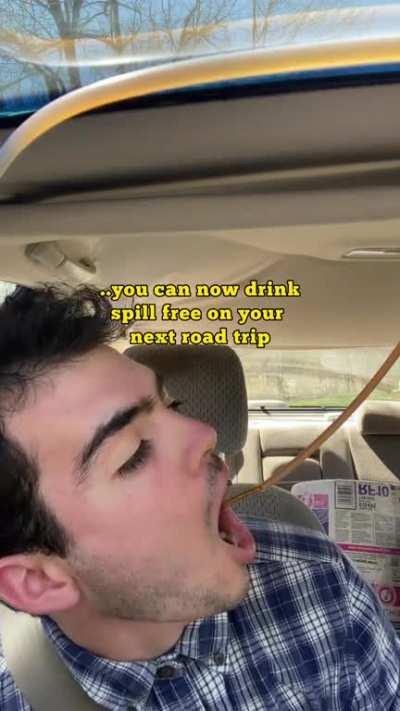 Helpful windshield wiper fluid coffee hack