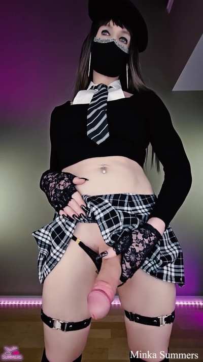 You just found out your goth girlfriend is a Dom and has a big dick, wyd??