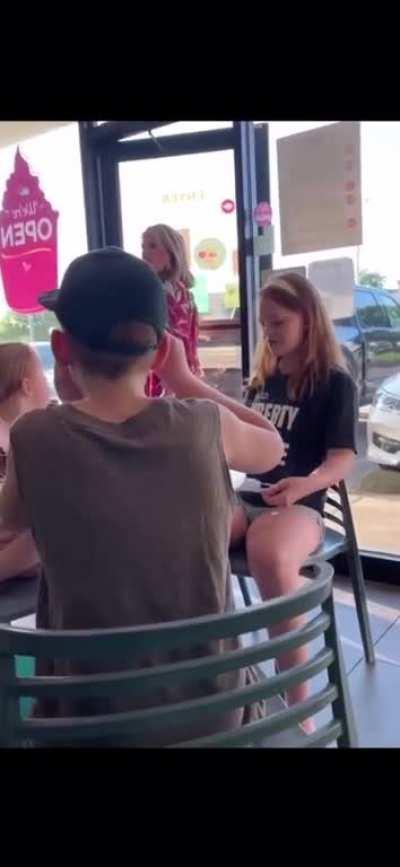 Yogurtland Karen... mask mandate freak out.