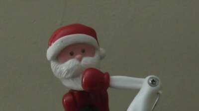 Jotaro beats up Kira but it's remade with punching Christmas pens