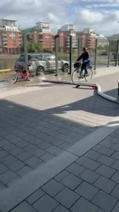 to skate over a pipe