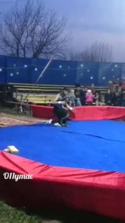 Putting a constricting snake around your neck...