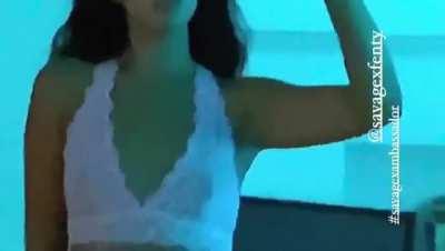 Showing off her body in lingerie part 3