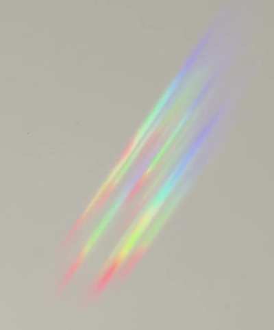 Sunlight refracted onto my countertop