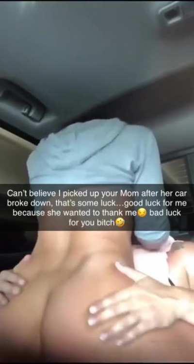 My bully sent me a snapchat yesterday….now mom’s car is in the shop, and my bully’s baby is in her womb!
