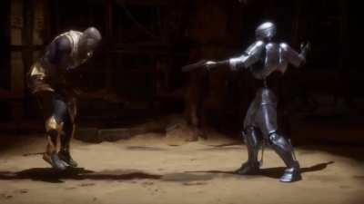 So they altered Robocop's groin shoot brutality when done on female opponents. He points the weapon to the female's groin, then shoot them in the head.