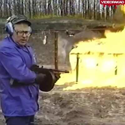 A man is teaching people how to summon fire elementals.