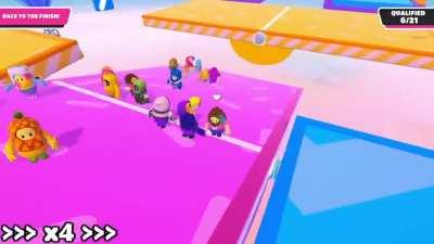 fall guys rewards patience and careful play in a tricky situation /s