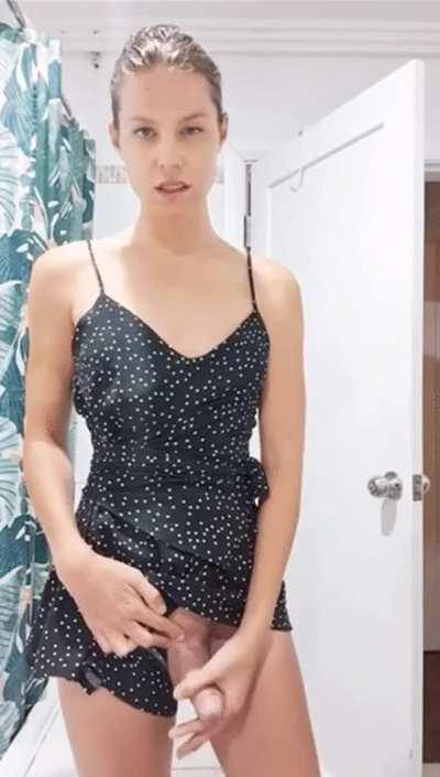 Blonde Cute Dress Trans