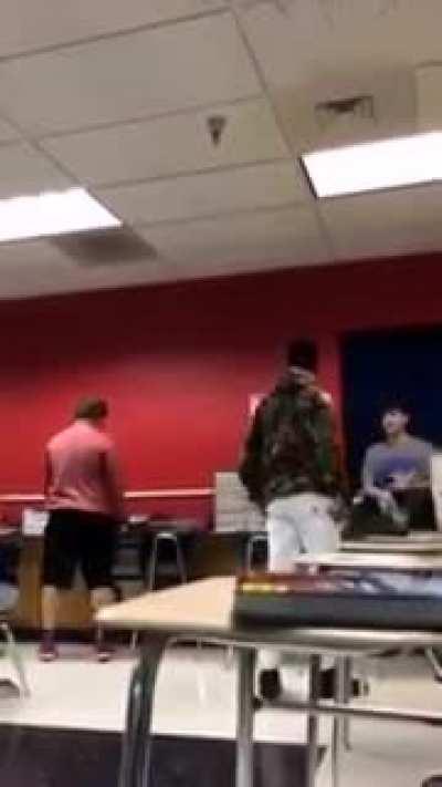 POS bullies and spits on a kid with broken arm.