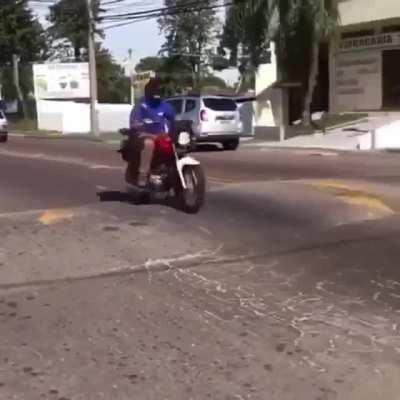 Not slowing down for a speed bump