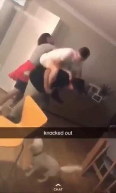 Sitting on his fellow’s back