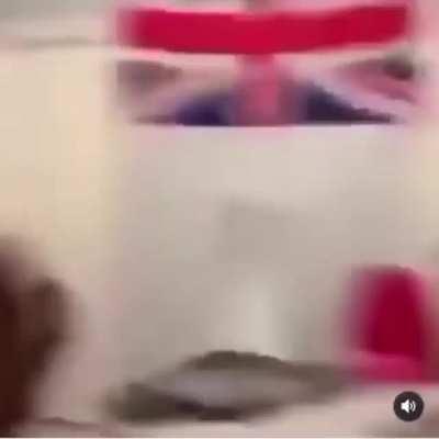 I think he got windows blue screen idk