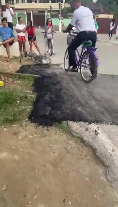 To lay a road