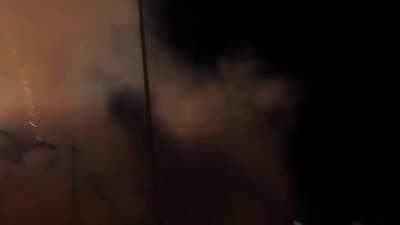 Extreme fireworks festival in Italy