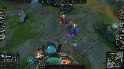 Blitz pulls teammate to safety