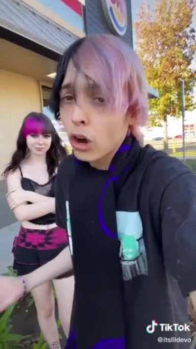 Chad shows his love for his queen and fries