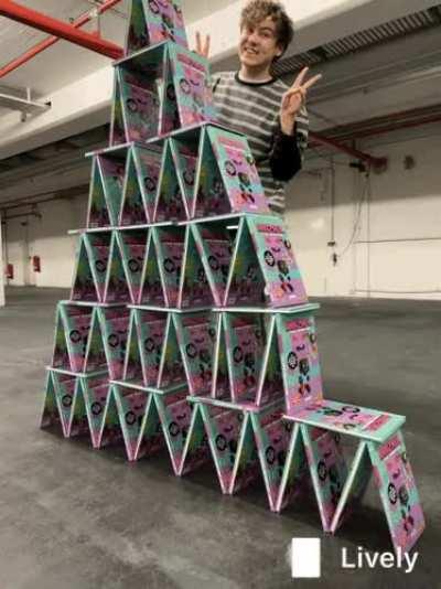 I build a card house out of books…