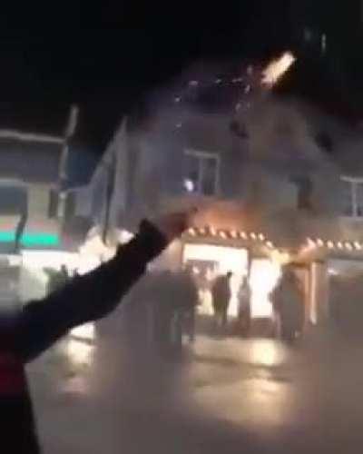 A BLASTING way to start a NY