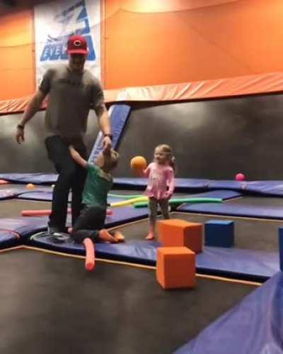 to be fair, dad appears to have started it 🤷