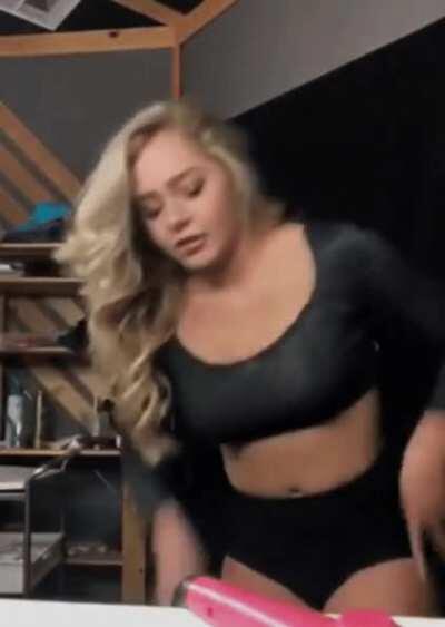 Courtney Tailor slips up