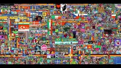 First 72h of r/place timelapse.