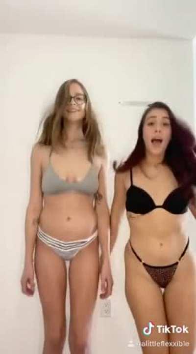 AlittleStripTok with my gf