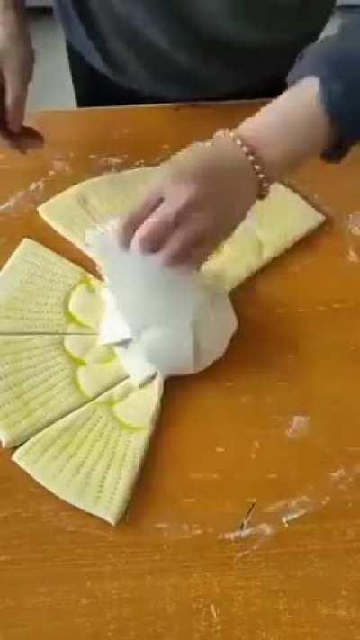 what exactly is she baking there?