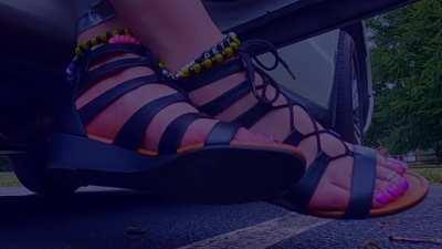 My feet scene in a friend’s movie.