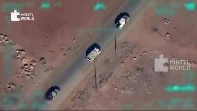 Turkish airstrike against PKK/YPG convoy in North Eastern Syria.