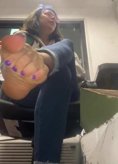 They let me hang out in the office so I said why not XD