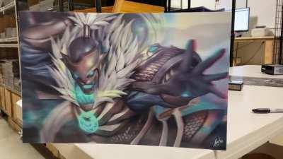 My Genji / Baihu 3D Lenticular Fan Artwork I drew / produced last year!