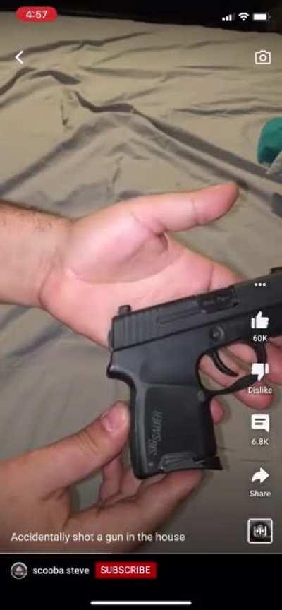 WCGW Showing off a loaded gun