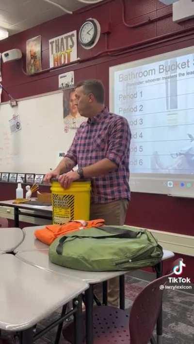 Why US class rooms have a bucket