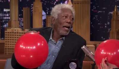 Morgan Freeman's voice on helium