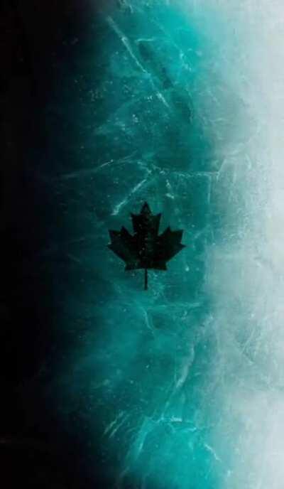 I made a animated black ice with an wallpaper