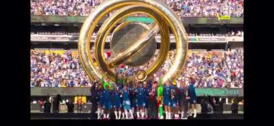 Trump forces himself into Chelsea's Trophy Lift