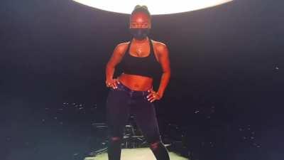 Rehearsing for the Savage X Fenty Show Vol. 2