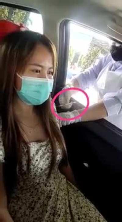 She doesn’t press the plunger