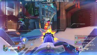 Sidearms playing overwatch with his wife