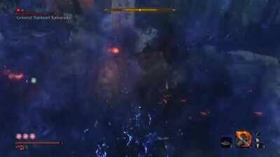 Ashina General gets attacked by a raven.