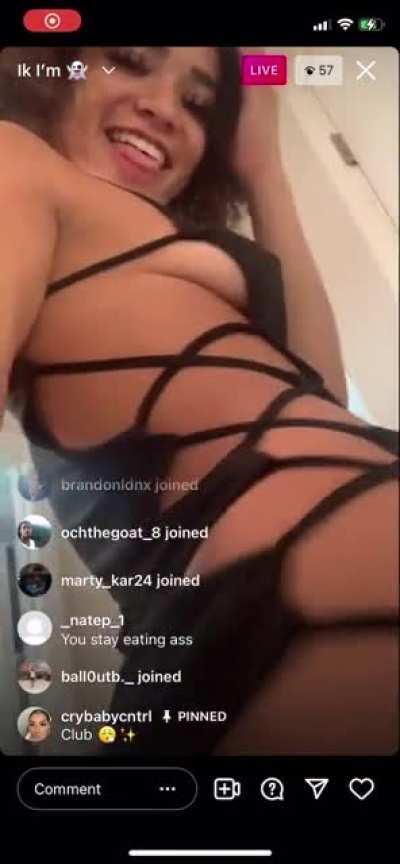 From her live earlier :)