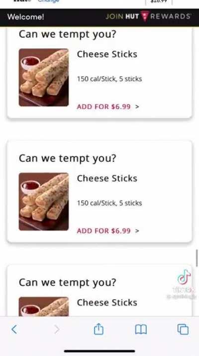 Cheese sticks