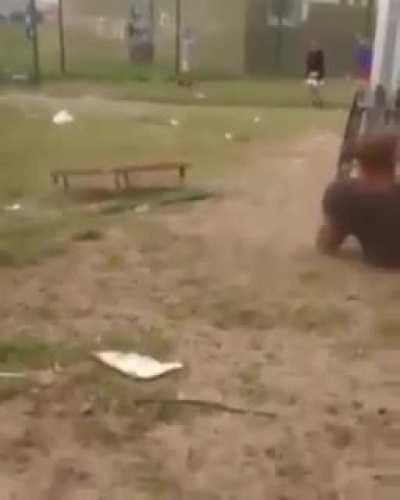 Somersaulting off a mini-tramp