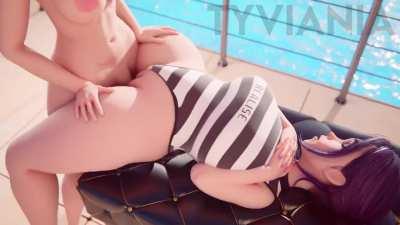 Olivia Fucked in a Swimsuit