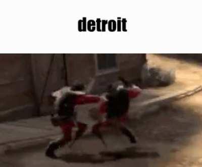 Can't have 2 eyes in detroit